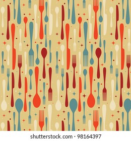 Retro kitchen pattern