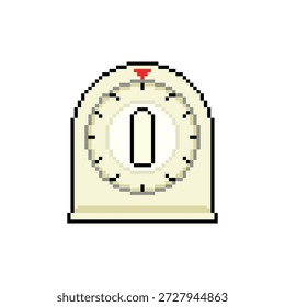retro kitchen timer pixel art