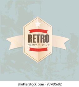 Retro label