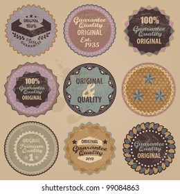 Retro label collection