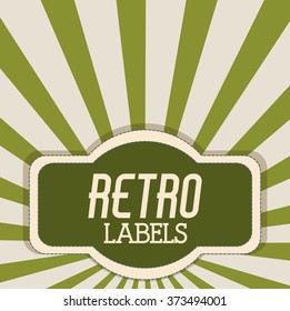 Retro label design 