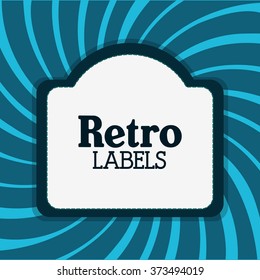 Retro label design 