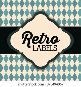 Retro label design 