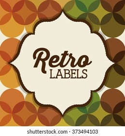 Retro label design 