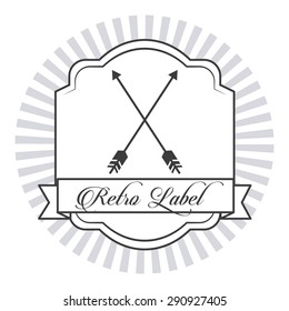 retro label design, vector illustration eps10 graphic 
