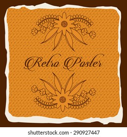 retro label design, vector illustration eps10 graphic 