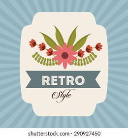 retro label design, vector illustration eps10 graphic 