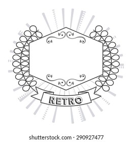 retro label design, vector illustration eps10 graphic 