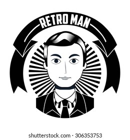 retro label design, vector illustration eps10 graphic 