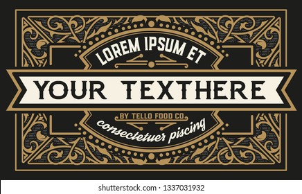 Retro label / logo template. Vector