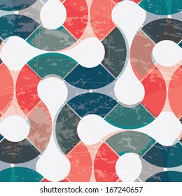 retro label over pattern background vector illustration
