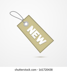 Retro Label, Tag With String and Title New 