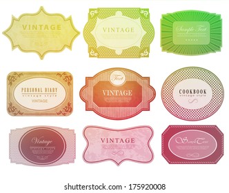 Retro  label/can be used for invitation, congratulation or website layout vector