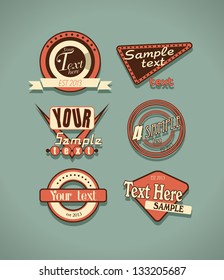 Retro labels