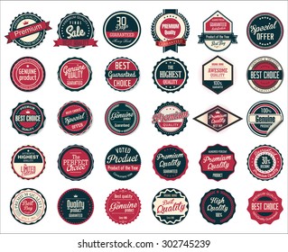 Retro labels