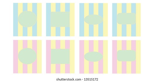 Retro labels with 60s look