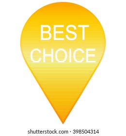 Retro labels set and best choice message vector illustration 