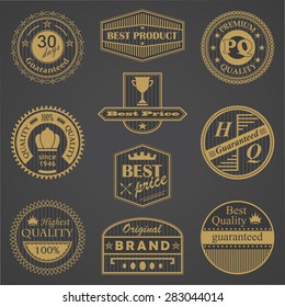 Retro labels set. Retro Vintage Design             