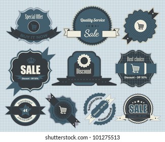 Retro Labels Vector Design Vintage