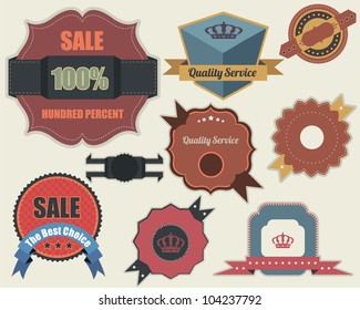 Retro Labels Vector Design Vintage