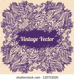 Retro lace grunge background