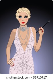 retro lady