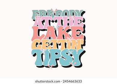 Retro Lake EPS T-shirt Design