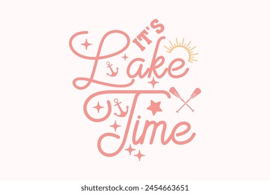Retro Lake EPS T-shirt Design