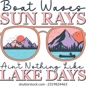 Pack de conception de la sublimation du lac Retro