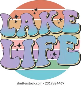 Pack de conception de la sublimation du lac Retro
