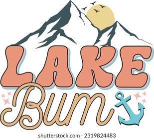 Pack de conception de la sublimation du lac Retro