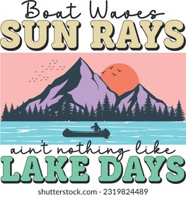 Pack de conception de la sublimation du lac Retro