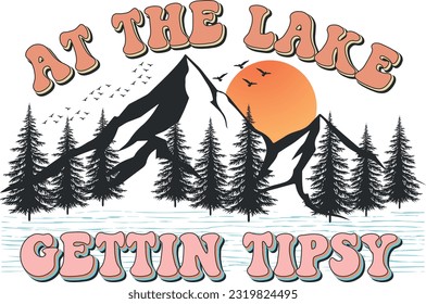 Pack de conception de la sublimation du lac Retro