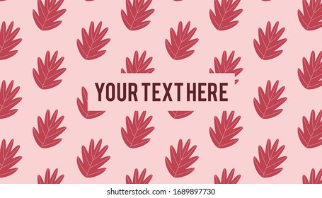 Retro Leaf Pattern Background Template