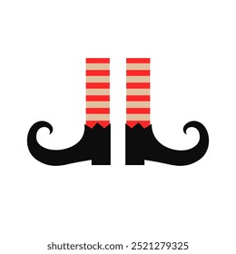 Retro With Legs Halloween Design Elements Collection isolated on White