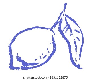 Retro lemon chalk or charcoal drawing Vintage italian amalfi print, decor for vector travel postcard, summer engraving placard, emblem, label or poster. Perfect for interior wall art or menu design.