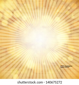 Retro lens flare background. Vector.