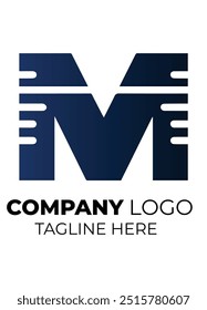 Retro Letter M Branding Logo with Handcrafted Typeface for Unique Business Identity