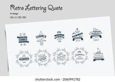 Retro Lettering Quote. Vector illustration with hand-drawn lettering t-shirt design. Vector print, typography, poster, print, emblem. Global swatches.. 