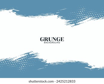 Retro azul claro pincel trazo grunge textura decorativa vector de fondo