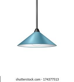 Retro Light Blue Hanging Lamp