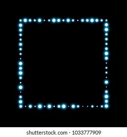 Retro Light Frame. Vector