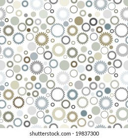 Retro light seamless gear background