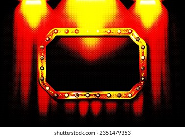 Retro light sign. Vintage style banner. Vector illustration.