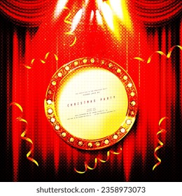 Retro light sign. Vintage style banner. Vector illustration.