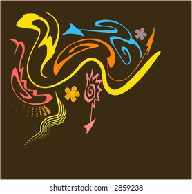 retro line design