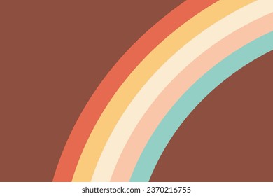 Retro lines background. Colorful 60s and 70s circular stripes style vector illustration design.
