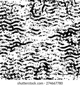 Retro Lines Background. Dirty, Distressed Texture. Vector illustration.