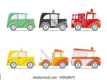 Retro Little Cars - Set 2