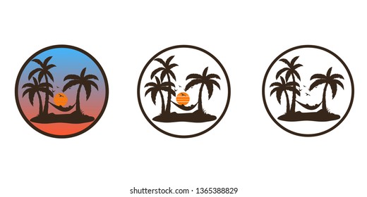 It's a retro logo in 3 variations